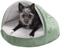 Small Hooded Dog Bed