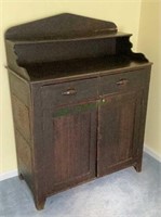 Antique cupboard with shelf on top - two doors