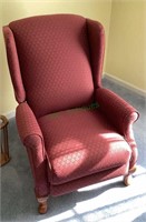 Queen Anne style high back recliner - very clean