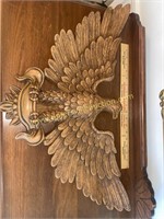 Heavy resin eagle wall plaque