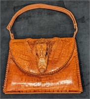 Vintage Alligator Handbag Made In Florida