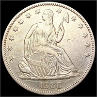 1868 Seated Liberty Half Dollar CLOSELY