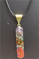 24" necklace with Japanese style pendant