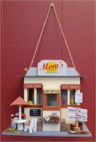 Collectible WOODEN BIRD HOUSE Route 66 MOM'S DINER