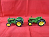 (2)Ertl john Deere tractor farm toy.