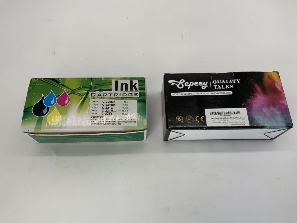 TWO BOXES OF PRINTER INK