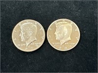 1973 S & 1987 S Proof Kennedy Half Dollars