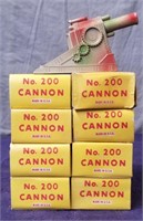 8 MINT Boxed Manoil 200 Dimestore Cannons