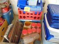 Plastic Storage Baskets and Jars