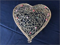 Heart Shaped Metal Basket