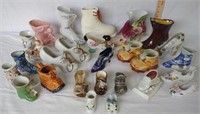 Large Collection of Porcelain Shoes