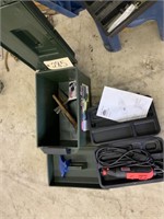 Dry box w/rotary tool, small anvil