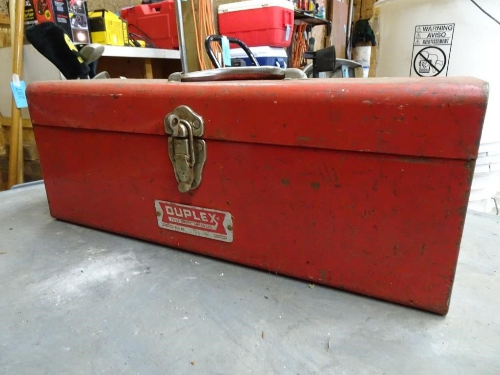 Vintage Duplex Toolbox (empty)