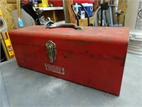 Vintage Duplex Toolbox with Electrical Items