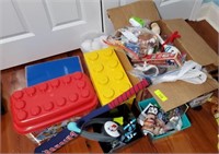 GROUP LOT- TOYS, LEGOS, MISC TOYS,