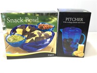 Infuser Pitcher and Snack Bowl both in original
