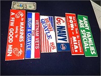 6ct Marines, Army & Political Stickers