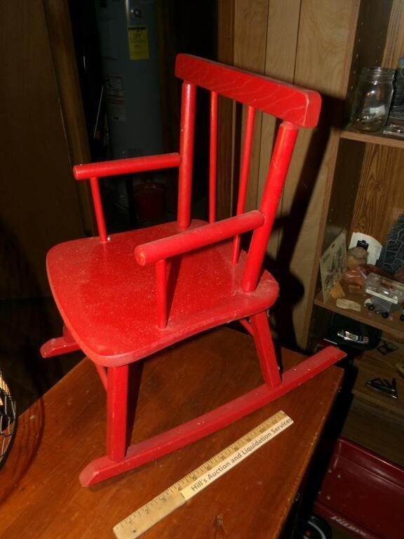 Small Red Rocking Chair