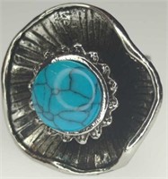 Turquoise style ring size 8