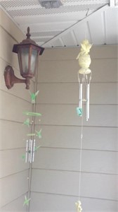 Angel and hummingbird wind chimes