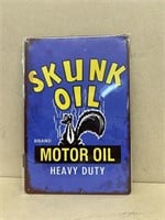 Skunk oil motor motor oil advertising sign newer