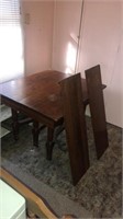 Drop leaf dining room table with set of 5 chairs
