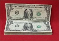 Fifty One Dollar "barr" Notes Including Star Note