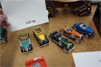 5-die cast antique cars, 1937 Ford, 1932 Ford,