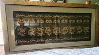 L - FRAMED ASIAN ART 28X57" (B9)