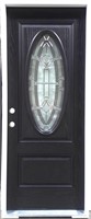 32" Wide Woodgrain Fiberglass Single Door