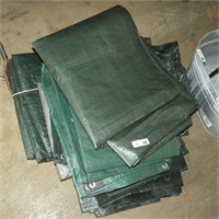 Stack of Assorted Tarps
