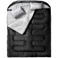 MEREZA Double Sleeping Bag for Adults Mens with Pi