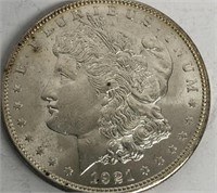 1921-D Morgan Silver Dollar, super clean