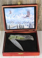 Decorative Eagle Pocket Knife w/Case
