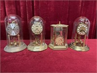 4 Glass Globe 400-Day Clocks - As Is