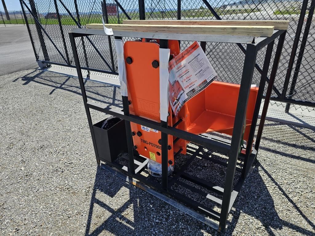 Skid Steer Hydraulic Post Pounder