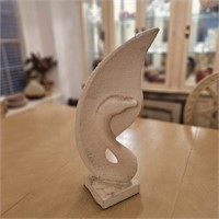 Abstract Stoneware?  Swan Sculpture