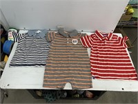 Size 2-3Y kids striped shirt white and blue is