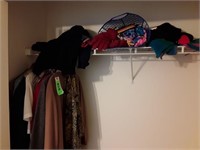 CONTENTS OF CLOTHING ITEMS IN CLOSET - WOMENS