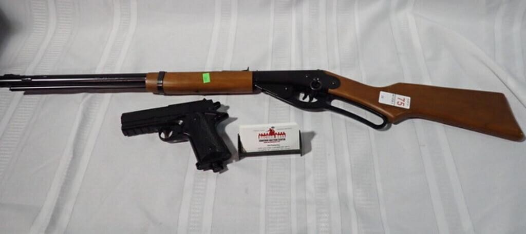 RED RYDER AIR RIFLE AND POWERLINE BB PISTOL