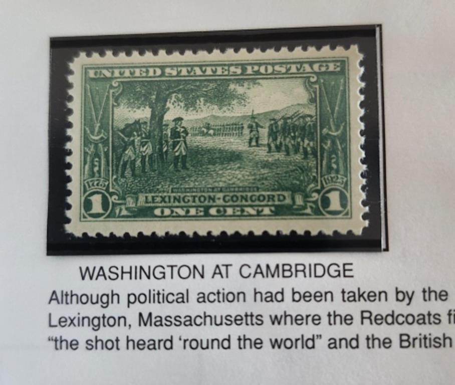1925 Washington at Cambridge 1 Cent Stamp