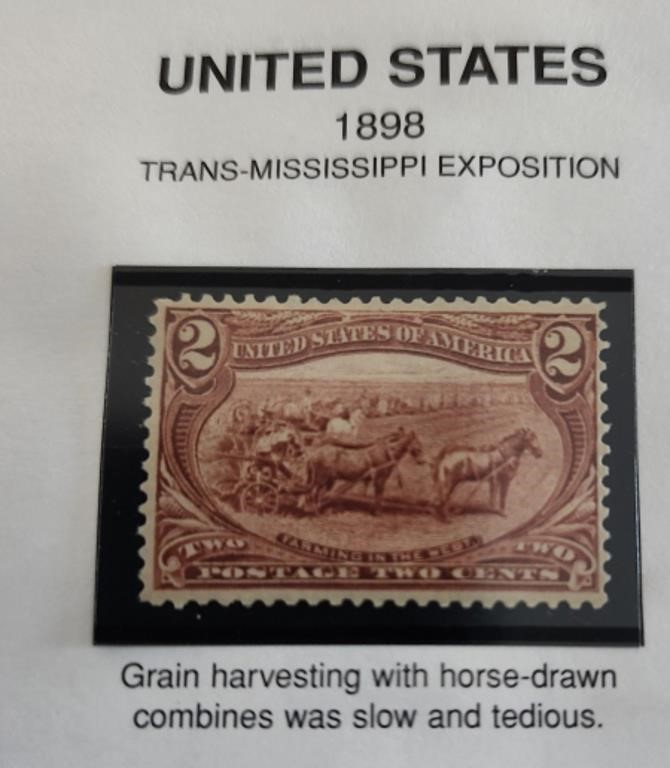 1898 Trans-Mississippi Exposition Grain Harvesting