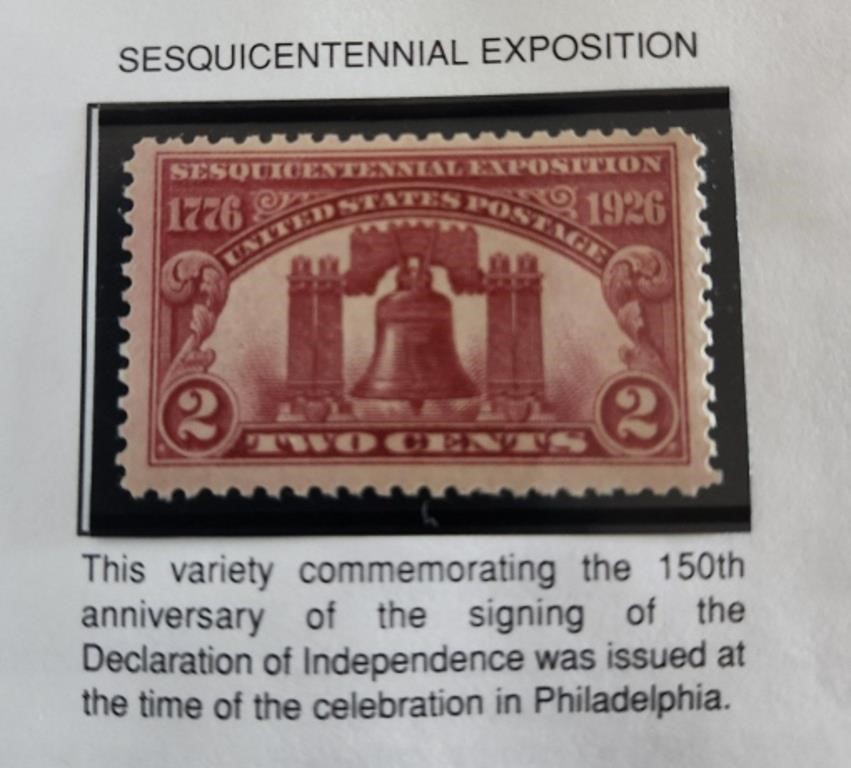 1926 Sesquicentennial Exposition 2 Cent Stamp