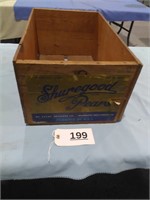 Shuregood Pears Advertising Wood Crate
