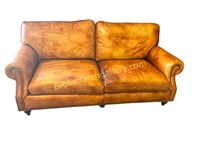 Handcock & Moore Leather 2 Cushion Sofa