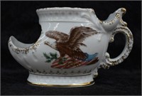 Antique Porcelain Americana Shaving Mug w/ Brush