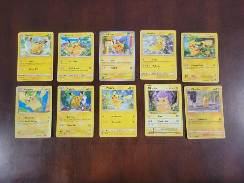 PIKACHU POKEMON TRADING CARDS