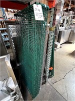 *LOT*GREEN COATED WIRE RACK PARTS:11-24X60/4-24X60