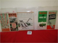 4 NEW IDEA FOLD OUT SALES PIECES - 600 FORAGE BOX,