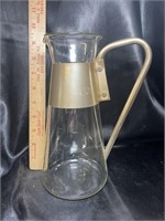 1960's Atomic Gold Glass Coffee Carafe
